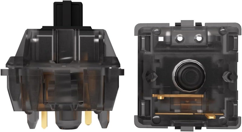 kutethy Gateron Black Ink v2 Pro Switches Pre Lubed 5pin RGB Linear Switch for DIY Mechanical Keyboards (72PCS, Black Ink) - Image 2